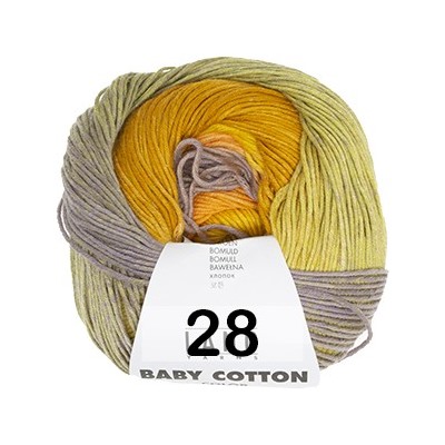 Пряжа Lang Yarns Baby Cotton Color (моток 50 г/180 м)