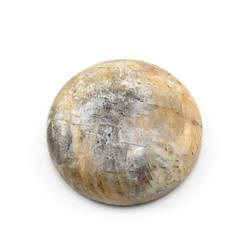 Кабошон из камня лунник круг, 22,7*22,7*5,5мм