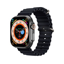 Смарт-часы, 180 мАч, IPS, 240x282, Android 5.0+, iOS 10+, ремешок силикон, черные