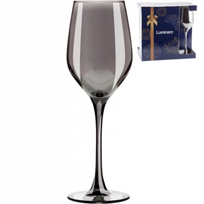 Набор бокалов 6шт для вина 270мл Селест сияющий графит P1565 1/2