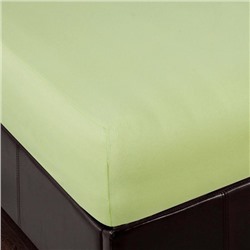 Простыня на резинке трикотажная 180х200 / Light green (салатовый)