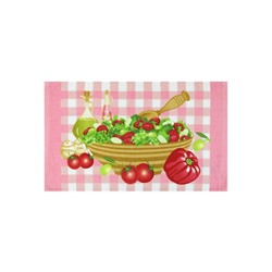 Полотенце кухонное махровое Салат Розовое м1206