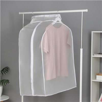 Чехол для одежды плотный доляна, 60×90×50 см, peva, цвет белый Доляна