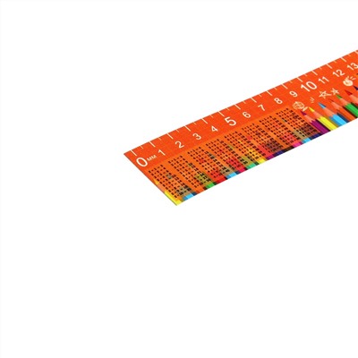 Линейка-закладка пластиковая 15 см зл-15 таблица умножения Calligrata