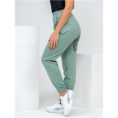 Женские брюки 1559 / Зеленый