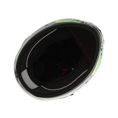 Шлем интеграл с двумя визорами, размер XL (60-61), модель BLD-M67E, черно-зеленый