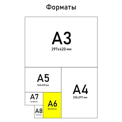 Блокнот А6, 16 л "Пожелания самому себе" (за 3 шт.)