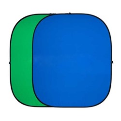Двухсторонний тканевый фон хромакей Twist, 180 × 210 см, цвет синий / зелёный