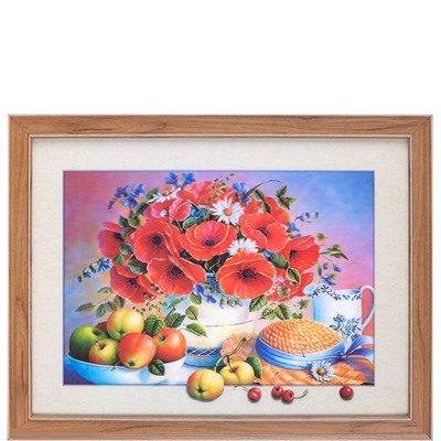 Картина 5D 30*40 Маки и фрукты 123 (647153)