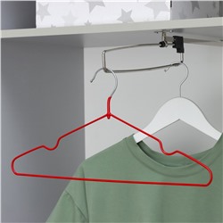 Вешалка - плечики для одежды, 40×20×0,3 см, цвет красный No brand