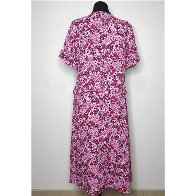 Платье Bazalini 4580 розовый цветы