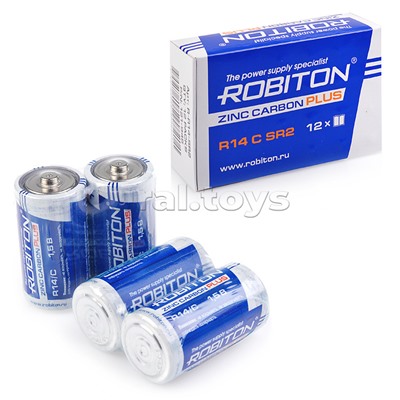 Батарейки литиевые ROBITON PLUS R-R14-SR2 R14 SR2, в упак 24 шт.