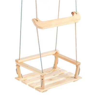 Кресло подвесное деревянное, сиденье 30×40см