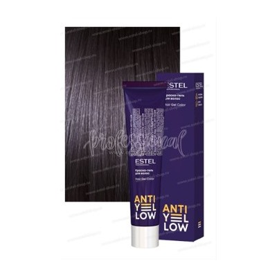 ESTEL ANTI-YELLOW Краска-гель для волос AY/86 жемчужно-фиолетовый нюанс (60 мл)