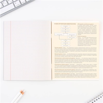 Тетрадь предметная 48 листов, А5, ПРЕДМЕТЫ, со справочными материалами «1 сентября: Биология», обложка мелованный картон 230 гр., внутренний блок в клетку 80 гр., белизна до 80%, блок №2.
