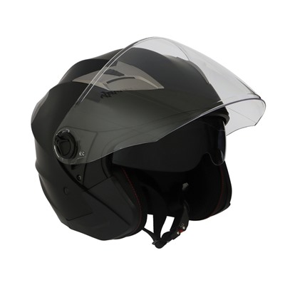 Шлем открытый с двумя визорами, размер M (57-58), модель - BLD-708E, черный матовый