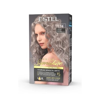 ESTEL COLOR Signature Крем-гель краска для волос тон 8/16 Лакричная карамель