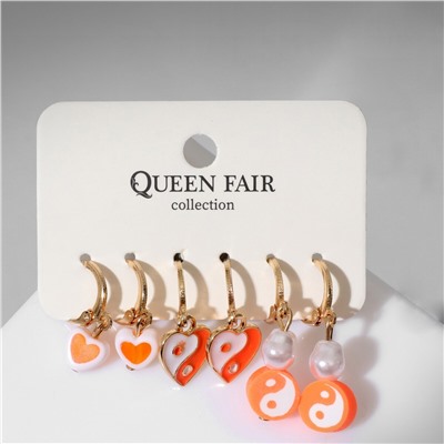 Набор серьги 3 пары Queen fair