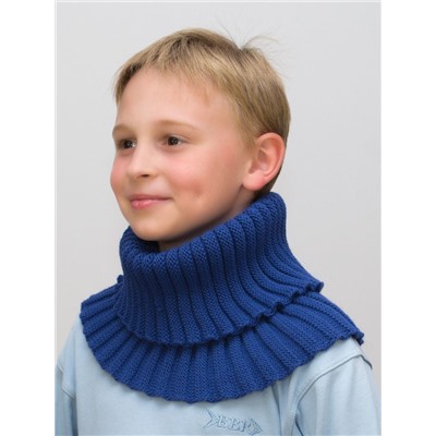 Снуд воротник для мальчика Антарес (Цвет синий),  Один размер, шерсть 30%