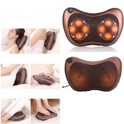 Подушка массажная для шеи, спины и поясницы Massage Pillow S-3131/G-1426/8028 /гарантия 3 месяца/