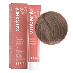 TEFIA Ambient 8.01 Перманентная крем-краска для волос / Светлый блондин натуральный пепельный, 60 мл