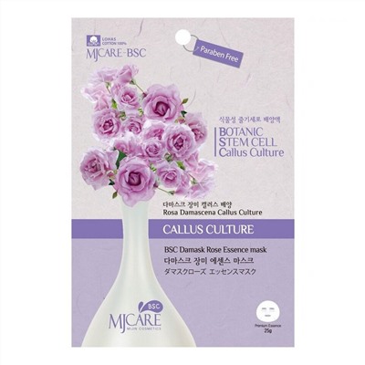 MIJIN Маска тканевая с экстрактом дамасской розы / MJ Care BSC Damask Rose Essence Mask, 25 г