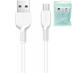 Кабель USB для зарядки Micro 1,0м 2.4А HOCO X13