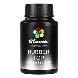 Bloom, Топ для гель-лака, без липкого слоя, силиконовый, 30 мл - Прозрачный