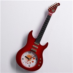 Детские настенные часы "Гитара", дискретный ход, 11 х 38 см