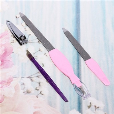 Набор маникюрный  4пр в футляре Manicure set (545-295)