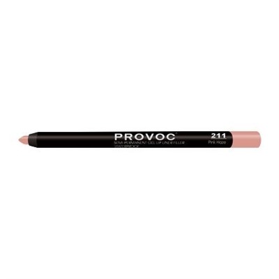 Provoc Гелевая подводка в карандаше для губ, №211 / Semi-Permanent Gel Lip Liner, Pink Haze