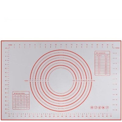 Коврик силиконовый 50х60см для раскатки теста, выпечки (армированный) /S-20918/ 1/100