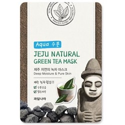 БВ Welcos Jeju маска д/лица ткань успок Green Tea 20мл 024354