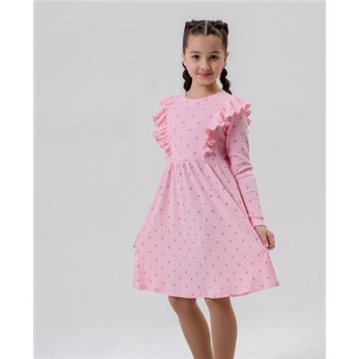 Детское платье "Бетти Рябинка" длинный рукав / Розовый
