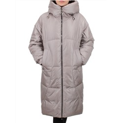 118 GRAY/BEIGE Пальто зимнее женское (холлофайбер 200 гр.)