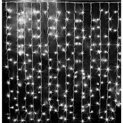 Гирлянда- штора 6,0*2,5м белая