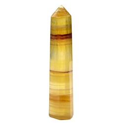 Кристалл из флюорита желтого "Карандаш" 28*21*128мм, 156г (M)