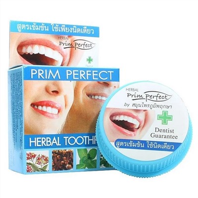 Prim Perfect Зубная паста отбеливающая травяная / Herbal Toothpaste, 25 г