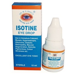 Айсотин (капли для глаз) Isotine Dr.M.S.Basu's 10 мл.