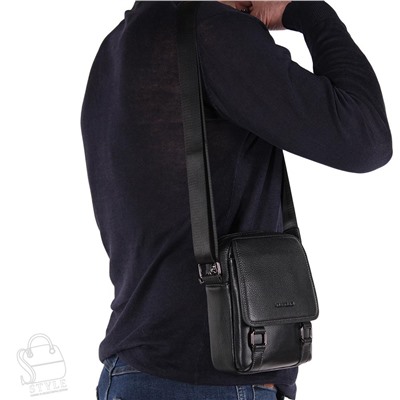 Сумка мужская кожаная 22-9003-1H black Heanbag