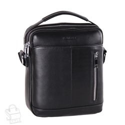 Сумка мужская кожаная 811-2H black Heanbag