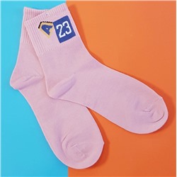 Длинные носки XINMEILIN, хлопок 80%, размер 36-39, розовые, арт.37.0745