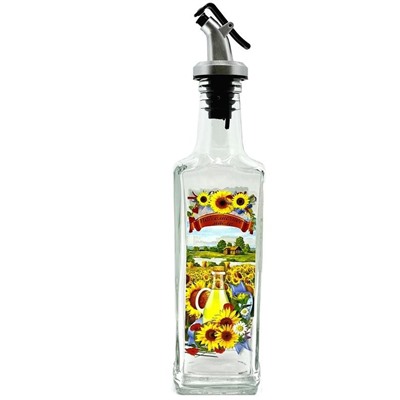 Бутылка для жидких специй 250мл с пластм.дозатором (подсолнечное масло) (626-587)