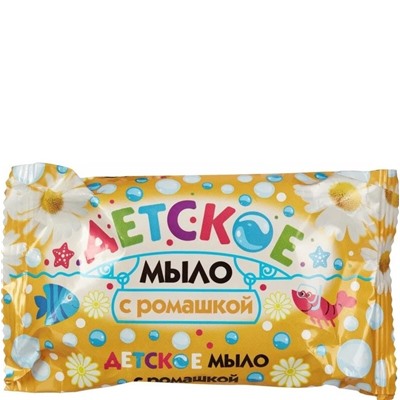 Мыло туалетное  90гр Детское Ромашка МК 1/90