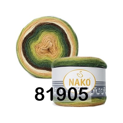 Пряжа Nako Angora Luks Color (моток 150 г/810 м)