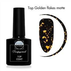 LunaLine Топ Matte Golden Flakes 8мл