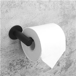 Держатель для туалетной бумаги, 16,2×2,5×9,5 см, нержавеющая сталь, цвет черный Stölz