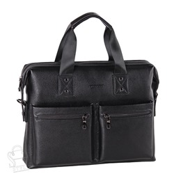 Портфель мужской кожаный 8919-3H black Heanbag в Новосибирске