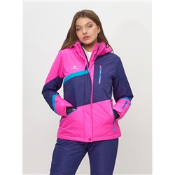 Горнолыжная куртка женская розового цвета 551901R