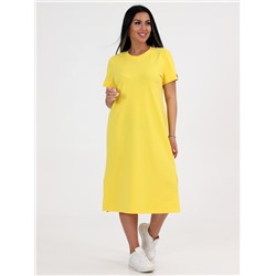 Женское платье-футболка ПлК-56 / Желтый